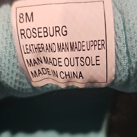 H Eddie Bauer RoseBurg womens 8 Sneakers Shoes Grey Teal Turquoise Vibe NWT - Picture 9 of 10